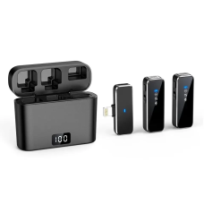 Бездротовий петличний подвійний мікрофон N3 для телефону - iPhone (lightning)